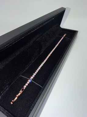 Rose Gold Tennis Bracelet - 2mm